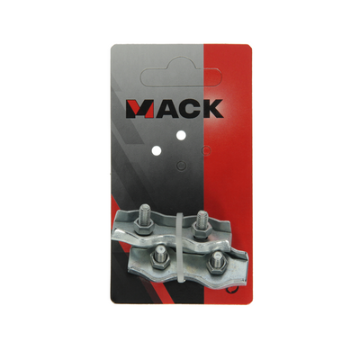 Mack 1008497 - 2 serre-fils en acier 5mm duplex galvanisé | 10 pièces