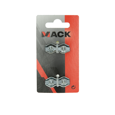 Mack 1008498 - 2 serre-fils en acier 3mm duplex galvanisé | 10 pièces