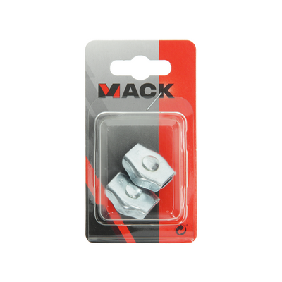 Mack 1008518 - 2 serre-fils en acier 5mm simplex galvanisé | 10 pièces