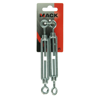Mack 1008519 - 2 tendeurs 2 yeux m6 x 60mm galvanisé | 10 pièces