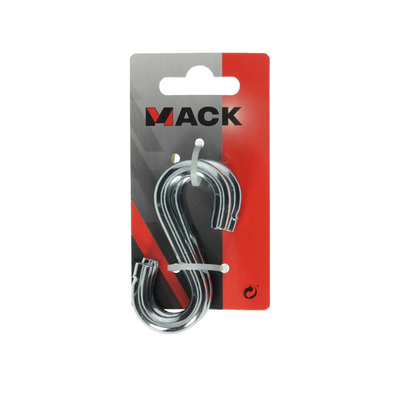 Mack 1008522 - 2 crochets en S ouverts 8,0 x 75 mm galvanisés | 10 pièces