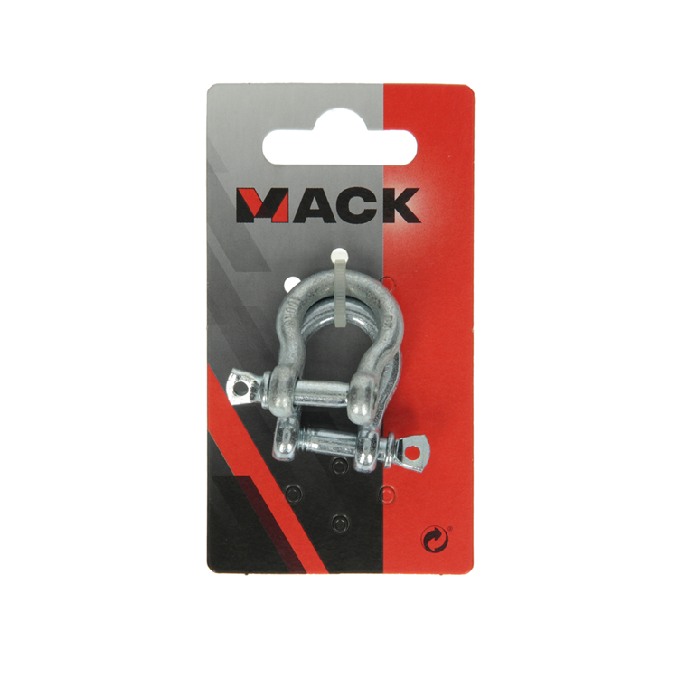 Mack 1008528 - 2 mors ovales 6mm galvanisés | 10 pièces