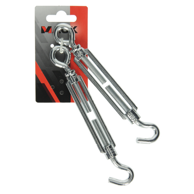 Mack 1008541 - 2 oeillets tendeurs + crochet m8 x 110mm galvanisé | 10 pièces