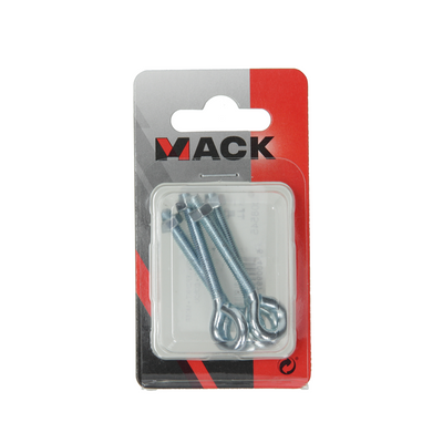 Mack 1008545 - 4 boulons à œil + écrou m5 x 40mm galvanisé | 10 pièces