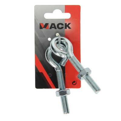 Mack 1008553 - 2 boulons à œil + écrou m10 x 60mm galvanisé | 10 pièces