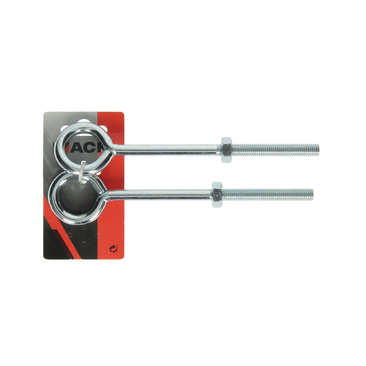 Mack 1008555 - 2 boulons à œil + écrou m10 x 150mm galvanisé | 10 pièces