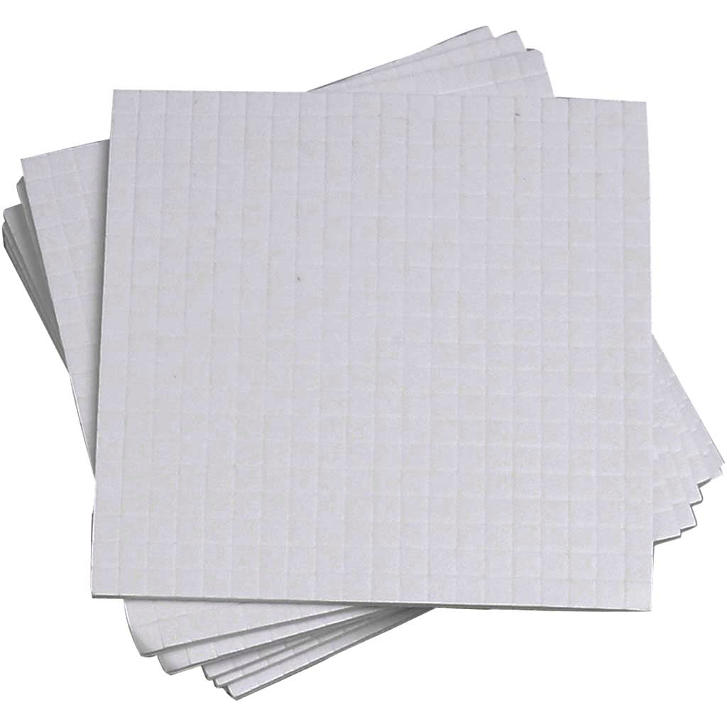 Tampons en mousse 3D, DIM 5x5 mm, épaisseur 1 mm, 10x400 Piece 1 Boîte