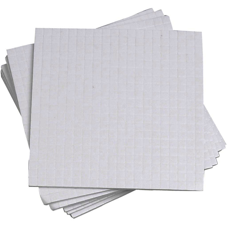 Tampons en mousse 3D, DIM 5x5 mm, épaisseur 1 mm, 10x400 Piece 1 Boîte