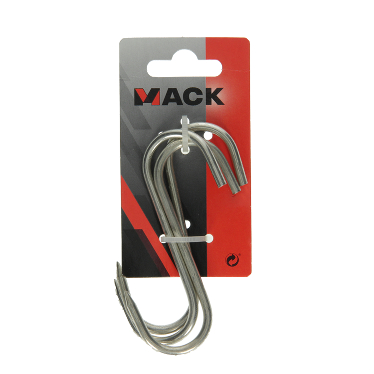 Mack 1008565 - 3 crochets à viande en étain 4,4 x 100mm | 10 pièces