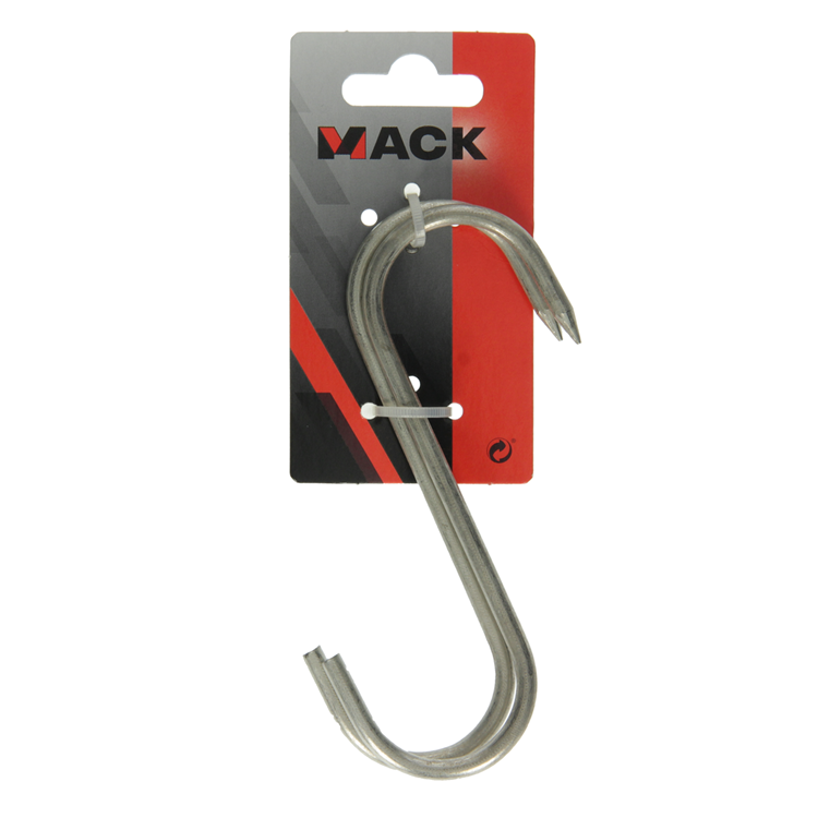 Mack 1008566 - 2 crochets à viande en étain 5,2 x 140mm | 10 pièces