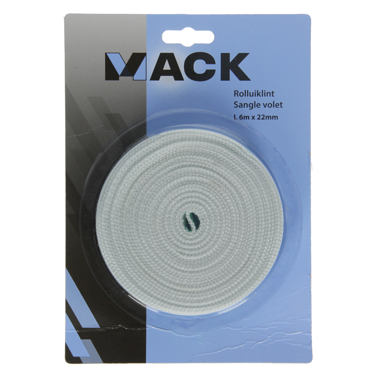 Mack 1010056 - ruban pour volet roulant 6mx22mm | 5 pièces