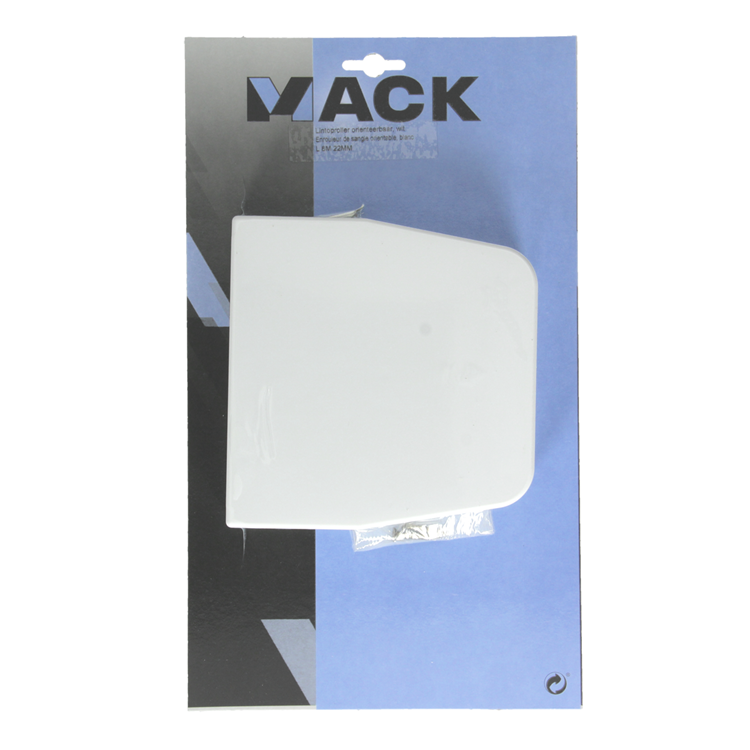 Mack 1010098 - 1 enrouleur de ruban orientable blanc 6m 22mm | 5 pièces
