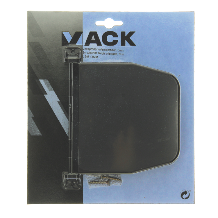 Mack 1010103 - 1 enrouleur de ruban orientable marron 6m 14mm | 5 pièces