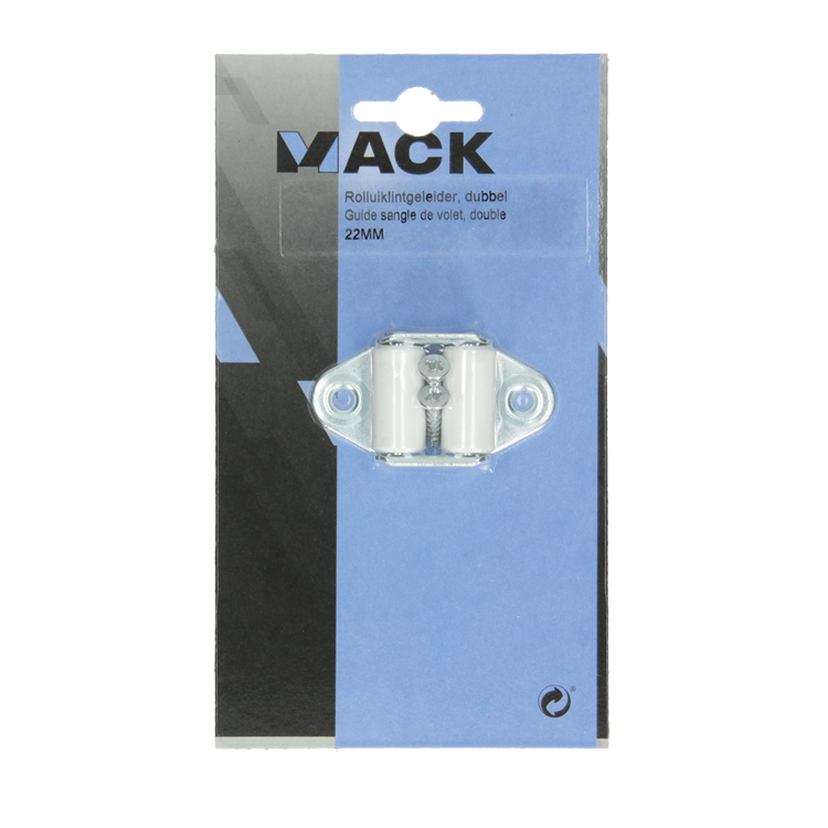 Mack 1010106 - 1 guide-ruban double pour volet roulant 22mm | 10 pièces