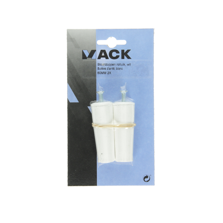 Mack 1010112 - 2 caches bosses blancs 60mm | 10 pièces