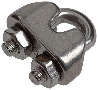 Mack 1008434 - 4 serre-fils en acier 3mm en acier inoxydable | 10 pièces