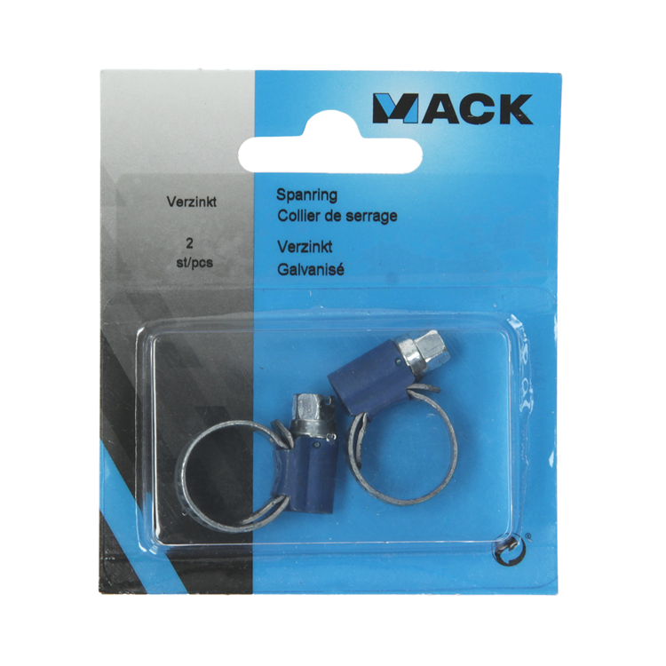 Mack 1015896 - 2 anneaux de tension galvanisés carte 8x14mm | 10 pièces