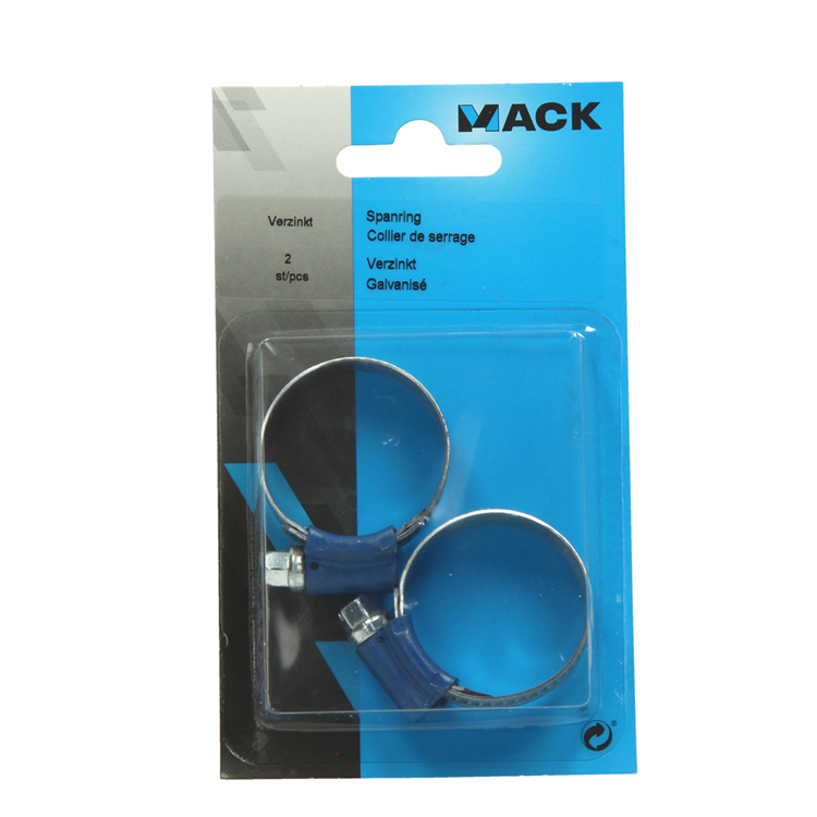 Mack 1015900 - 2 anneaux de tension galvanisés carte 22x32mm | 10 pièces