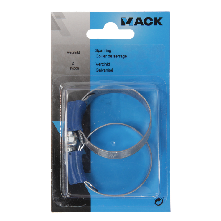 Mack 1015917 - collier de serrage galvanisé 32-44mm 2pcs | 10 pièces