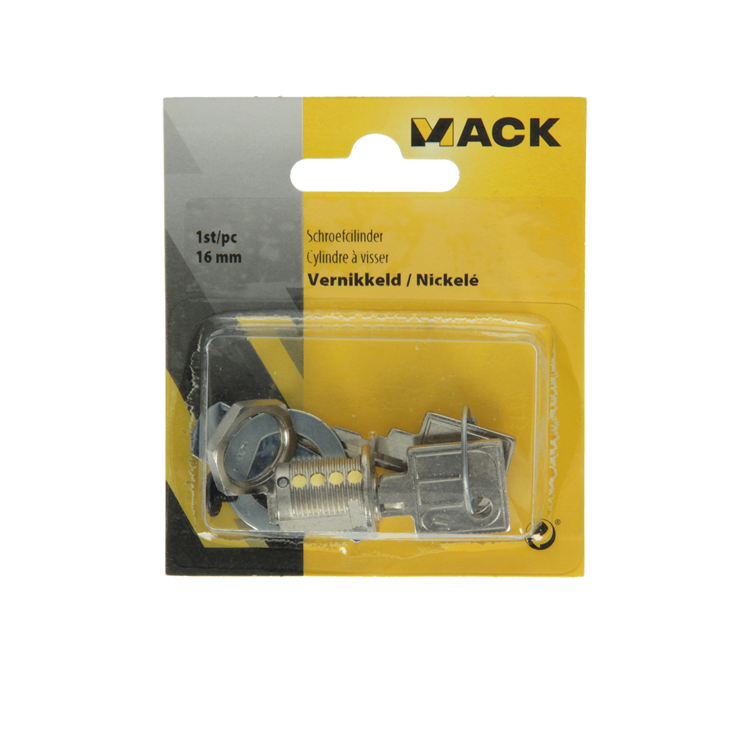 Mack 1015829 - serrure pour armoire aux lettres 16 mm | 5 pièces