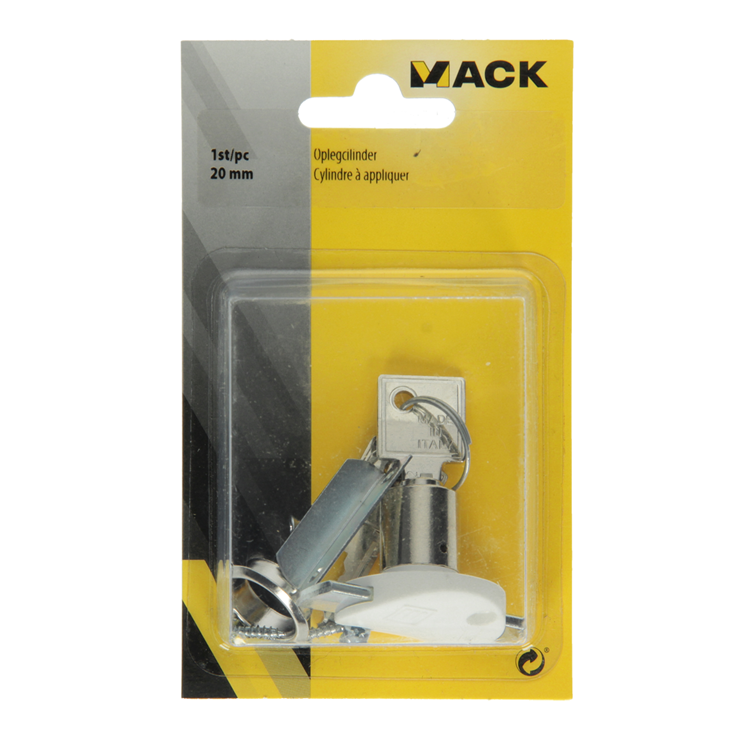Mack 1015830 - 1 cylindre de montage blanc 20 mm | 5 pièces