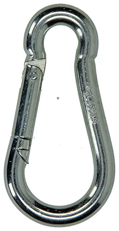 Mack 1008435 - 1 mousqueton + ressort 10 x 100mm galvanisé | 10 pièces