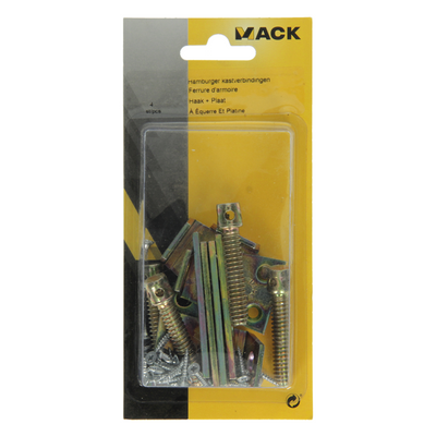 Mack 1013348 - 4 connexions armoire hamburger crochet + plaque | 5 pièces