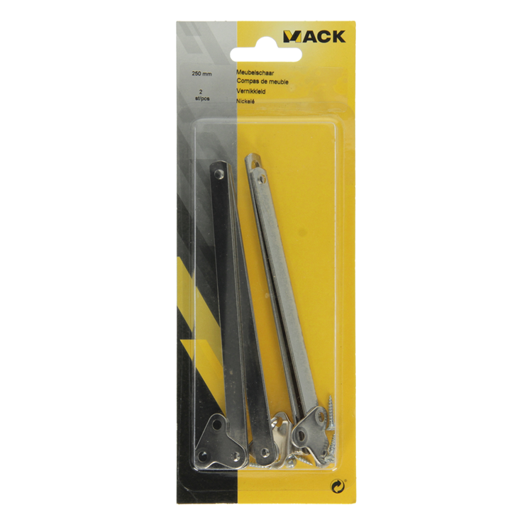 Mack 1013344 - 2 ciseaux pour meubles nickelés 250 mm | 5 pièces