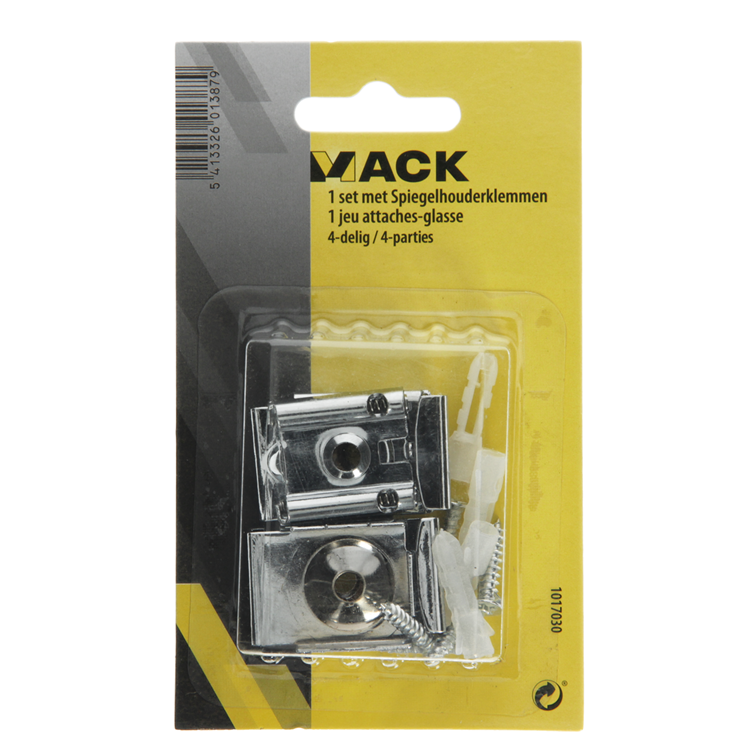 Mack 1017030 - 1 jeu de pinces pour porte-miroirs 4 pièces | 5 pièces