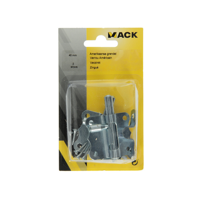 Mack 1013281 - 2 loquets américains galvanisés a 40 - b 20 mm | 5 pièces