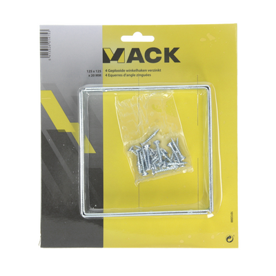 Mack 1013300 - 4 carrés pliés kt 125x125x20x2mm | 10 pièces