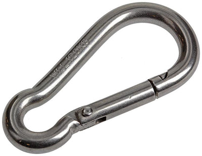Mack 1008439 - 1 mousqueton + ressort 6 x 60mm inox | 10 pièces