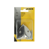 Mack 1013346 - 4 coins de valise nickelés 35 mm | 5 pièces
