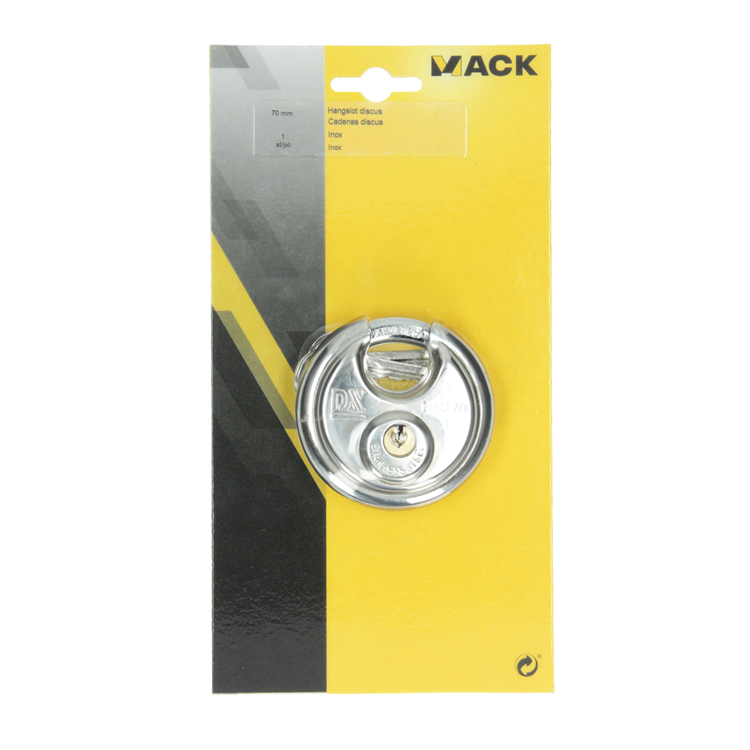 Mack 1013632 - 1 disque de cadenas inox ø 70 mm | 5 pièces