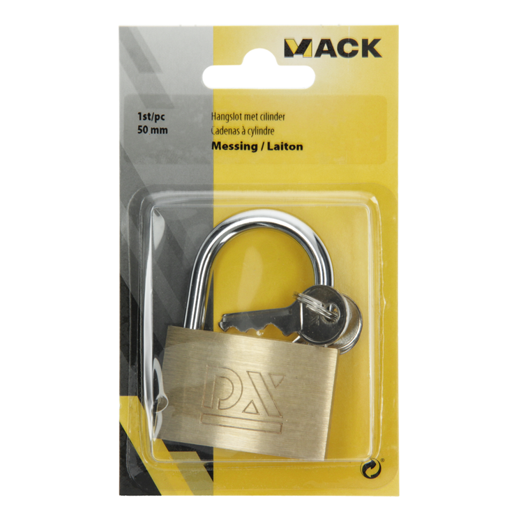 Mack 1014075 - cadenas avec cylindre en laiton 50 mm | 10 pièces