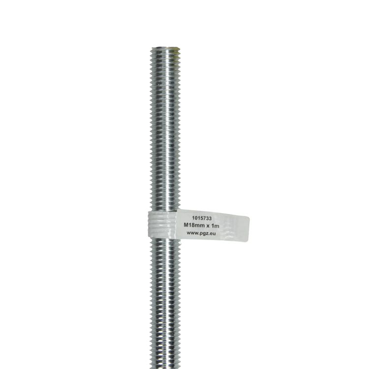 Mack 1015733 - tiges filetées galvanisées din 976 m18x1m | 10 pièces