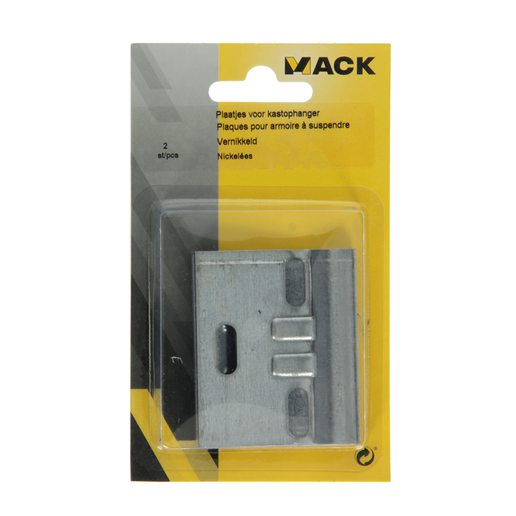 Mack 1013781 - 2 plaques pour cintre de placard | 10 pièces
