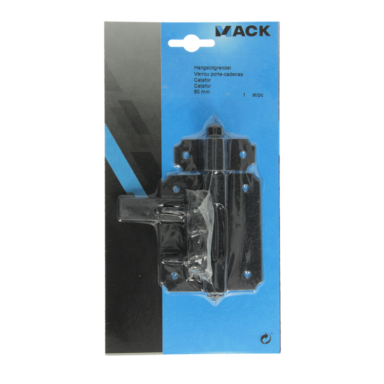 Mack 1013735 - 1 pêne pour cadenas noir 80mm | 5 pièces