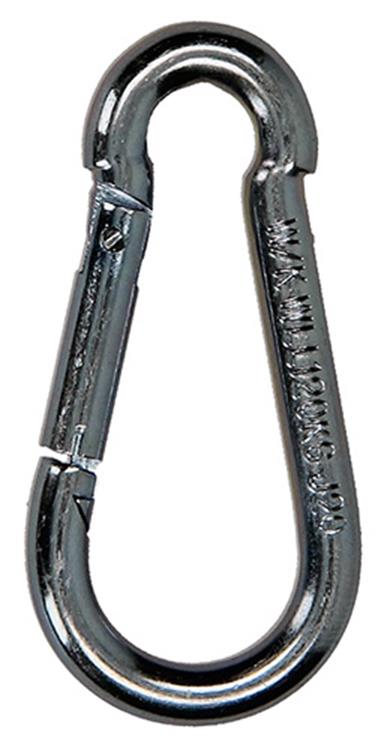 Mack 1008443 - 1 mousqueton + ressort 5 x 50mm galvanisé | 10 pièces