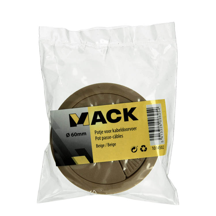 Mack 1014502 - 1 pot pour entrée de câble marron ø 60 mm | 10 pièces