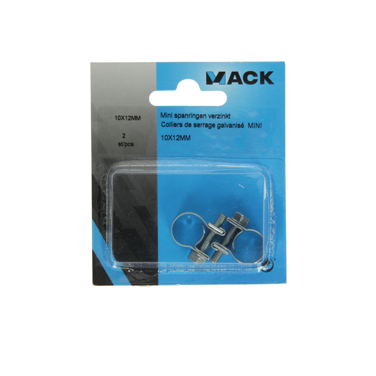 Mack 1011656 - collier de serrage plaqué 10-12mm 2pcs | 12 pièces