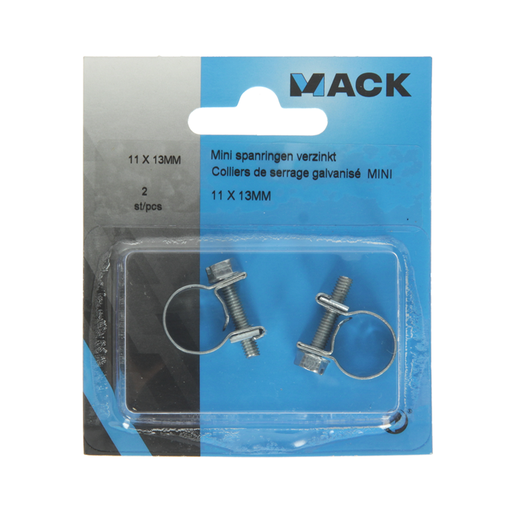 Mack 1011657 - 2 mini anneaux de tension galvanisés 11x13mm | 10 pièces