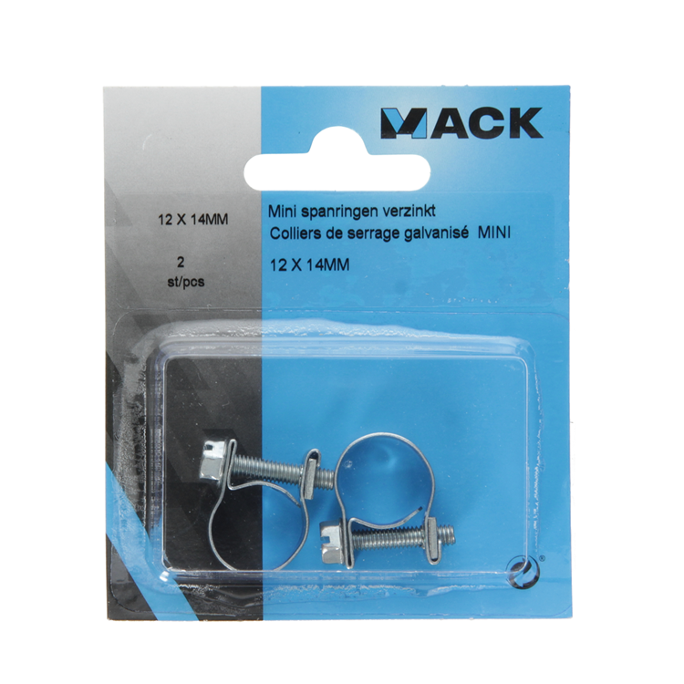 Mack 1011658 - collier de serrage galvanisé 12-14mm 2pcs | 10 pièces