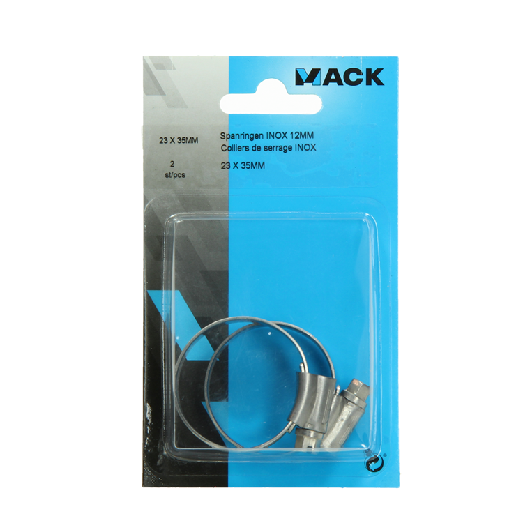 Mack 1011663 - collier de serrage en acier inoxydable 23-35mm 2 pcs | 10 pièces