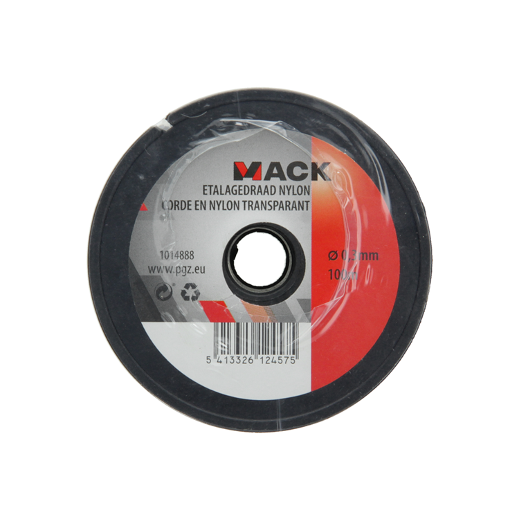 Mack 1014888 - bobine de fil d'affichage en nylon 0,3mm 100m | 10 pièces
