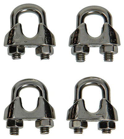 Mack 1008445 - 4 serre-fils en acier 6mm en acier inoxydable | 10 pièces