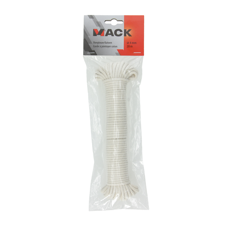 Mack 1014955 - corde à joint en coton 4mm-20m | 5 pièces