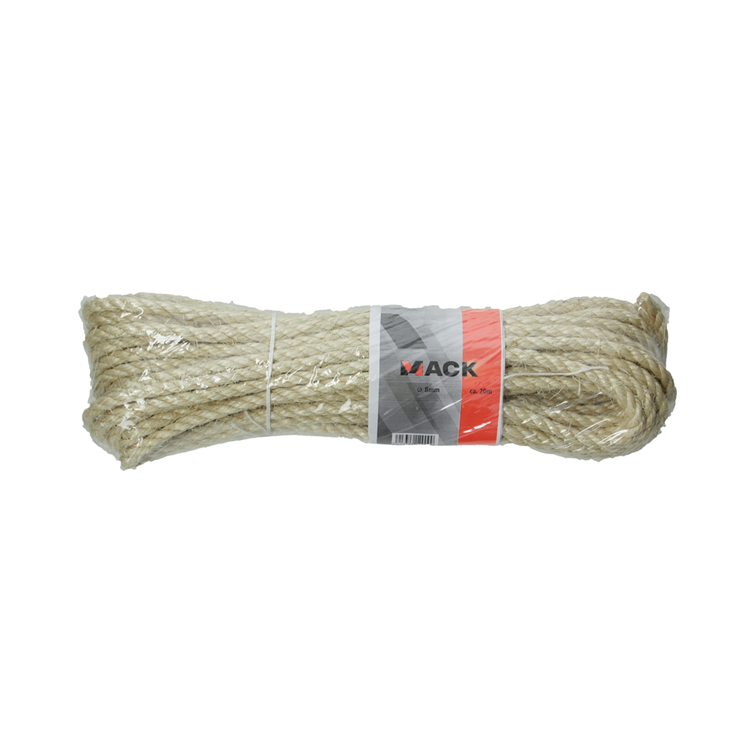 Mack 1014958 - fil torsadé en sisal 8mm env. 20m | 5 pièces