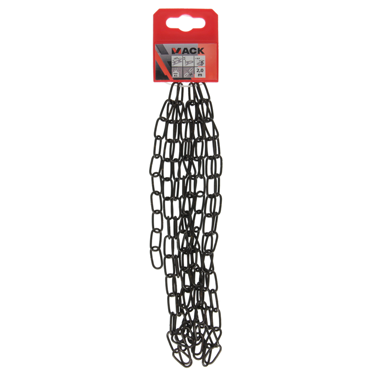 Mack 1015129 - chaîne décorative bronzée ø 2mm l 16mm 2m | 5 pièces