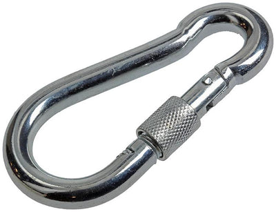 Mack 1008447 - 1 mousqueton + sangle de verrouillage. 10 x 100 mm galvanisé | 10 pièces